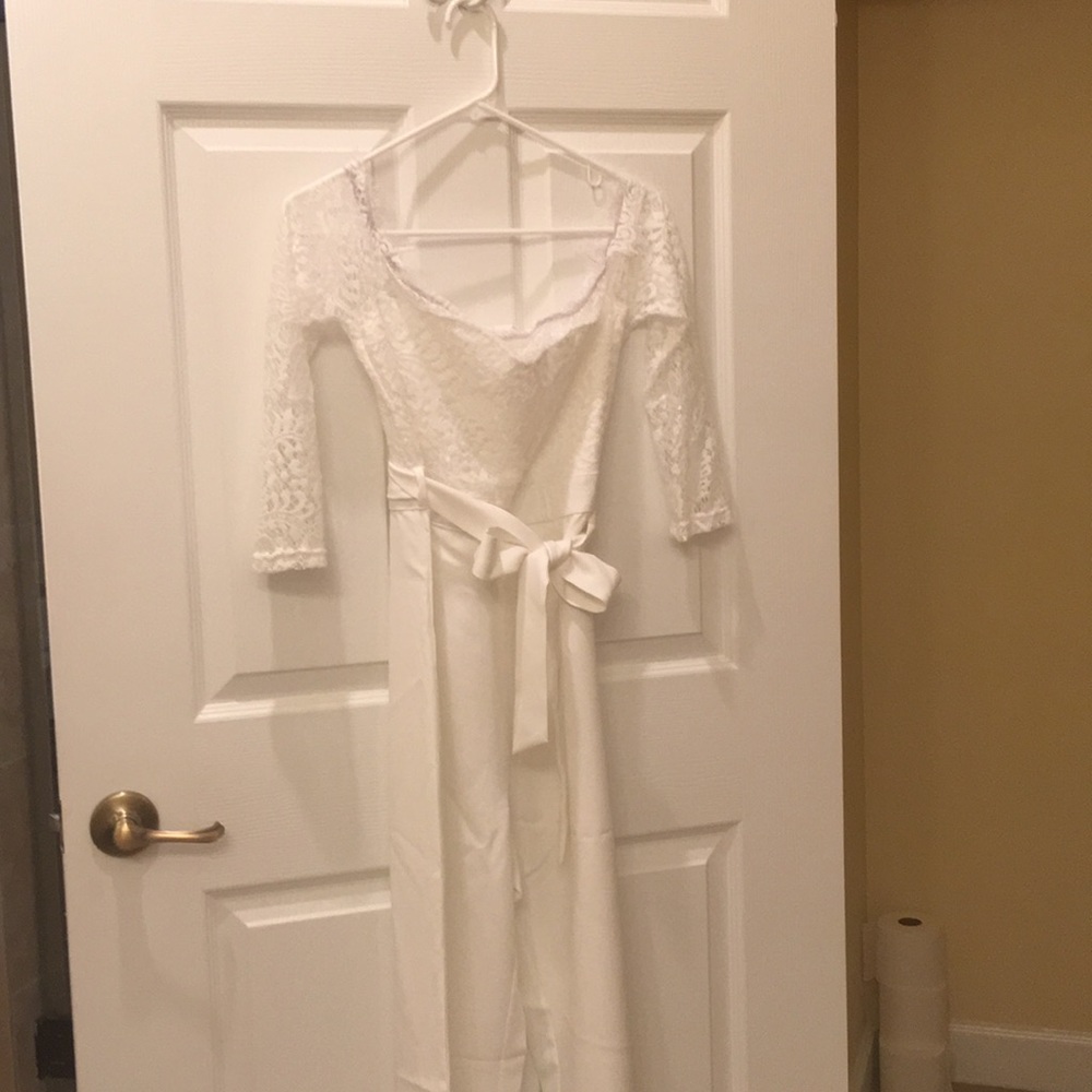 Beautiful White Lace Jumpsuit